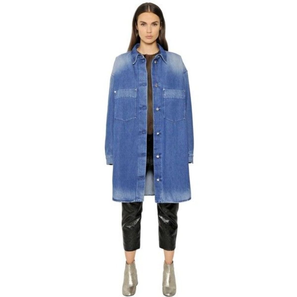 MM6 - Maison Margiela Stone Washed Denim Coat